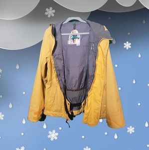 Yellow Burton Dry Ride Snowboard Jacket - XL